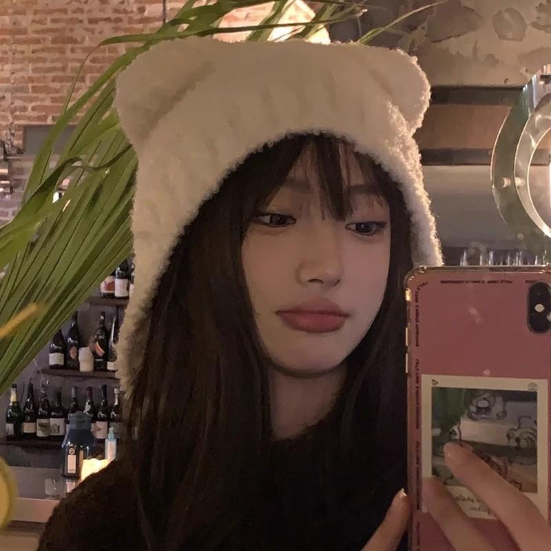 Женская мода корейский стиль осень и зима теплая вязаная шерстяная шапка-ушанка женская милая шапка-пуловер с плюшевым мишкой