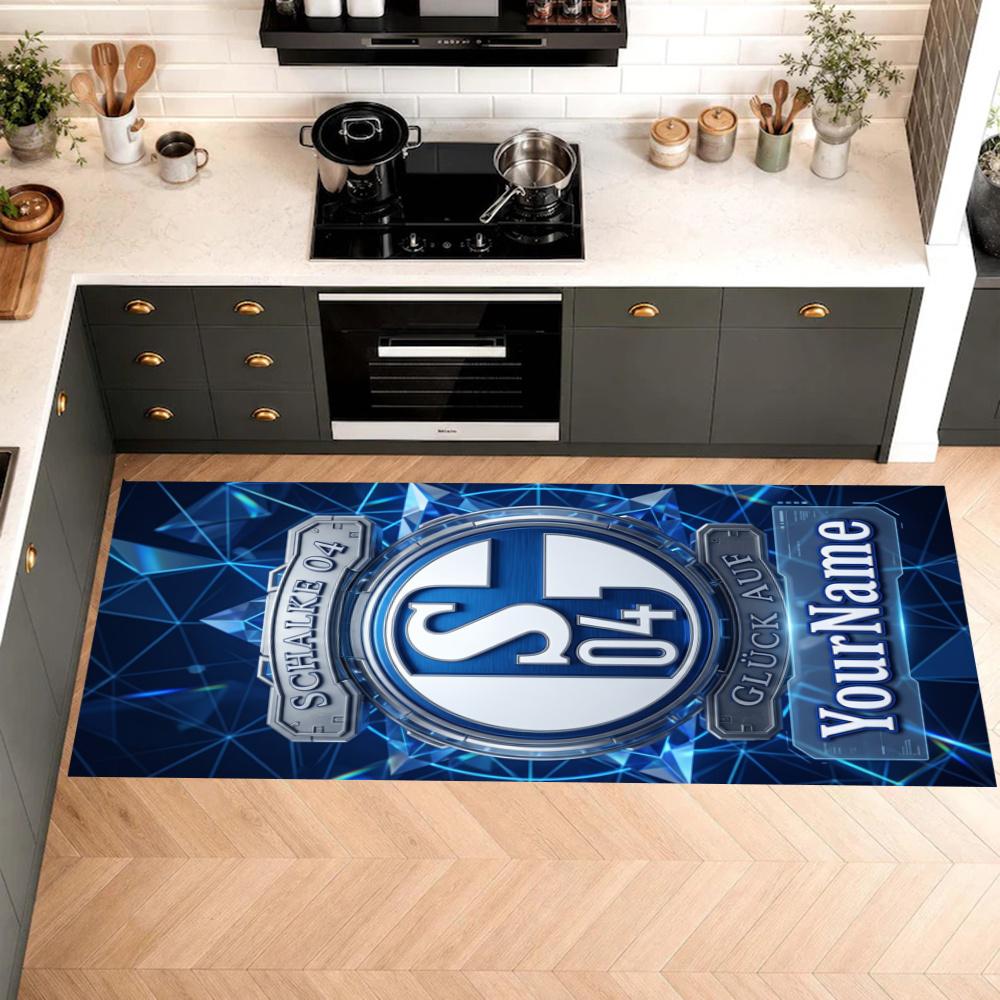 Fc Schalke Customize Your Name Kitchen Rug Runner Rug Laundry Mat Hallway Entryway The Best Gift Choice