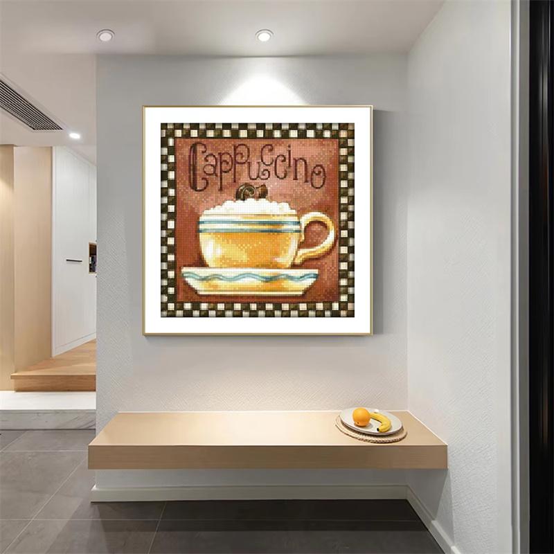 5D Diamond Painting Coffee Cup Creative Picture Kitchen DIY Decoration Full Diamond Embroidery Cross Stitch Kit Rhinestone Photo