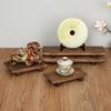 Solid Wood Tea Coaster & Decorative Riser for Flower Pots, Vases, Stones, and Plants