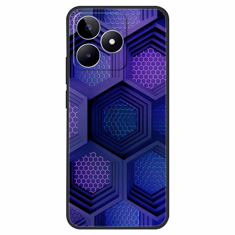 Чехол для Realme C51 Ударопрочный Мягкий Силикон ТПУ Задняя Крышка Для OPPO Realme C51 4G Чехлы для Телефона Мультяшный RealmeC51 RMX3830 funda