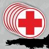 2/3/5 ШТ. Медицинский Крест Наклейка на Автомобиль Водонепроницаемые Виниловые Наклейки Декор Кузова Автомобиля Окна Бампера Наклейки на Ящик для Инструментов Мотоцикла SH777