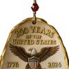 250 Years of United States Oyster Ornament Patriotic US 250th Anniversary Hanging Oyster Shell Decoration Christmas Holiday Party Pendant