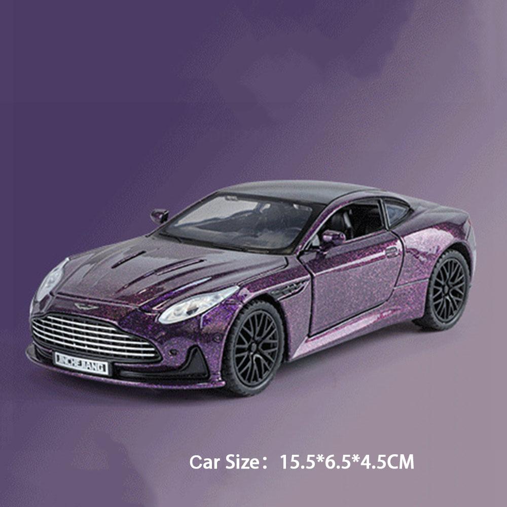 1:32 Alloy Diecast DB12 Valkyrie Cars Model Toy 4 Doors Opened Miniature Sports Car Wheel Pull Back Vehicles Kids Birthday Gifts