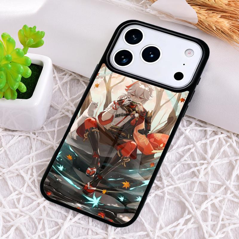 Kaedehara Kazuha Genshin Impact Phone Case for iPhone 17 Air 16 15 11 12 14 13 Pro Max Shockproof Cover