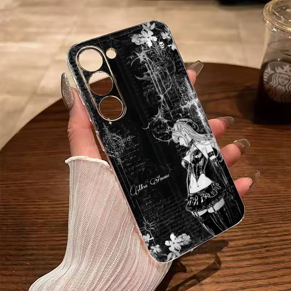 M-Misa- Чехол для телефона Death Note для Samsung Galaxy A71,A70,A52,A51,A40,A30 Прозрачный чехол