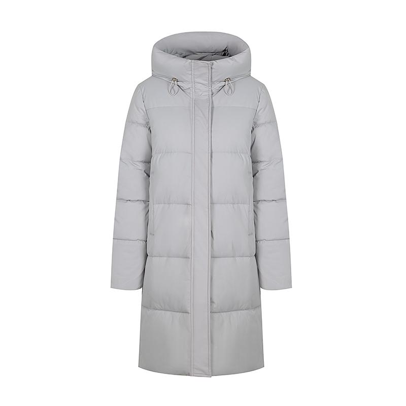 Женская осенне-зимняя куртка с воротником на шнурке и пуговицами, длинная парка на молнии, свободное теплое хлопковое пальто