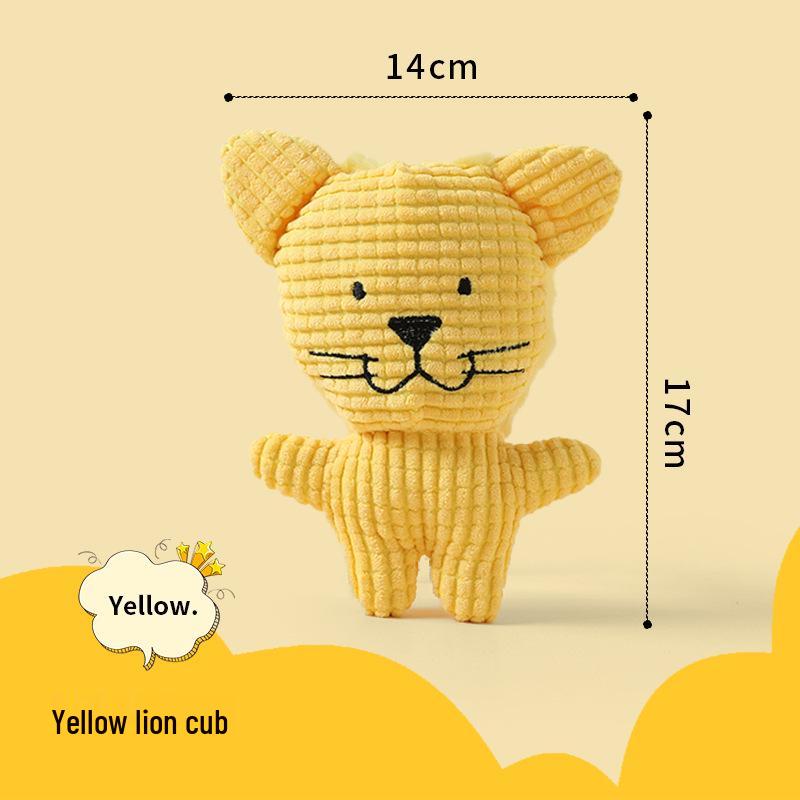 Plush Pizza Dog Toy: Bite-Resistant, Self-Play Molar Reliever for Small & Medium Dogs