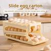 Многослойный ящик для хранения яиц с выдвижной крышкой, ящик для яиц в стиле лестницы, большая емкость, автоматический