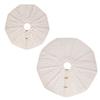 White Knitting Christmas Tree Skirts Tree Base Cover 61/92cm Diameter with Button Fastening Holiday Room Decorations