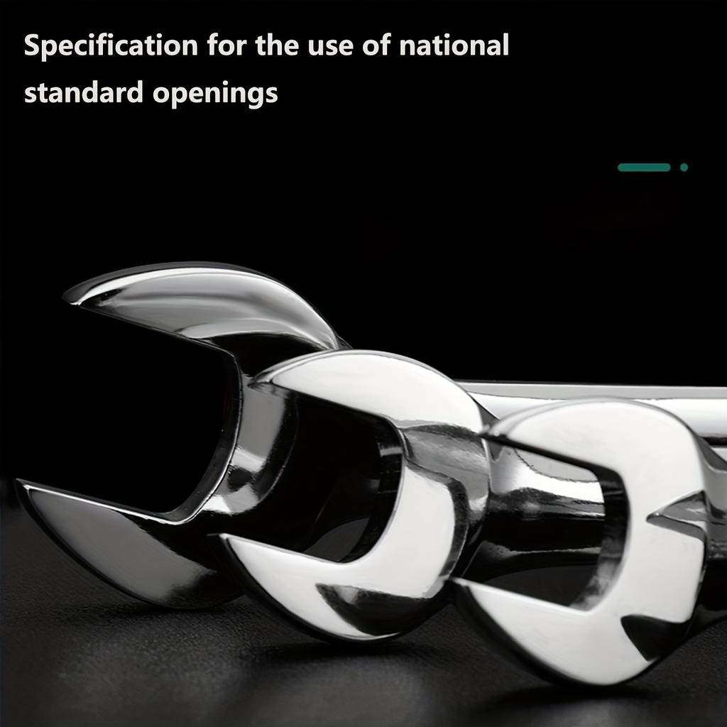 Набор из 14 комбинированных ключей, двухцелевые метрические и стандартные механические ключи с диапазоном 8 мм - 24 мм, компактный ящик для хранения