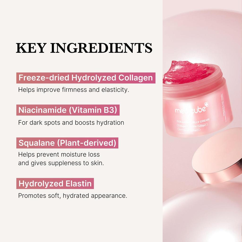 Medicube Collagen Jelly Cream, Plump And Firm, Tender Skin, 110ml All Skin Type Day/night