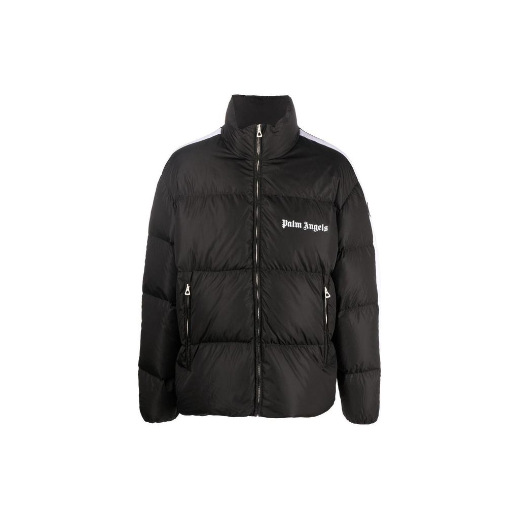PALM ANGELS Logo Trim Short Down Jacket PMED019F22FAB0011001