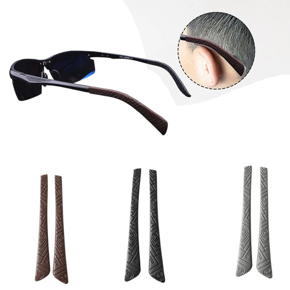 Eyewear Retainer Holders Silicone Glasses Anti-slip Sleeves Silicone Anti Slip Ear Hook  Men Women