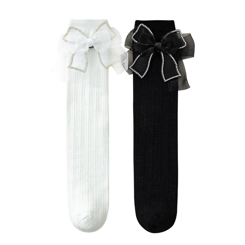 Гольфы для девочек, бесшовные носки для школьной формы, детские футбольные носки, хлопковые длинные носки, носки 3/5