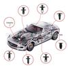 435-Piece Car Fasteners Set for Ford & Chrysler - 19 Types Included