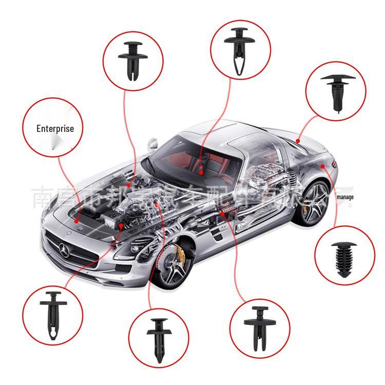 435-Piece Car Fasteners Set for Ford & Chrysler - 19 Types Included