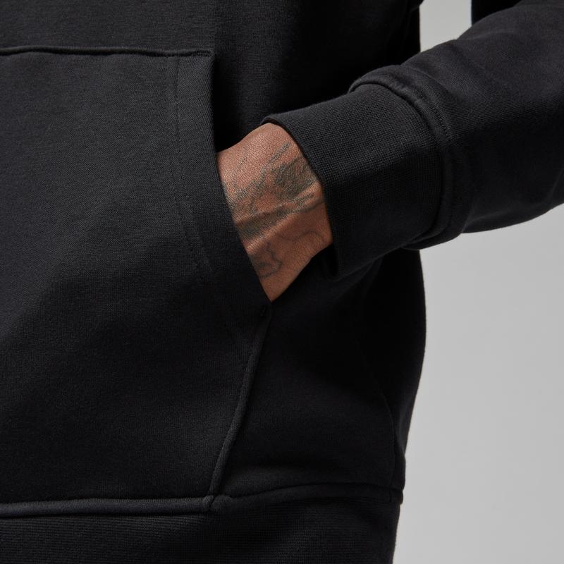Jordan Мужская толстовка на молнии с вышитым логотипом FW22 с флисовой подкладкой, черная DQ7351-010
