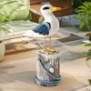 Mediterranean Style Seabird Ornament Vintage Seagull Model Wooden Seagull Craft  Coastal Home