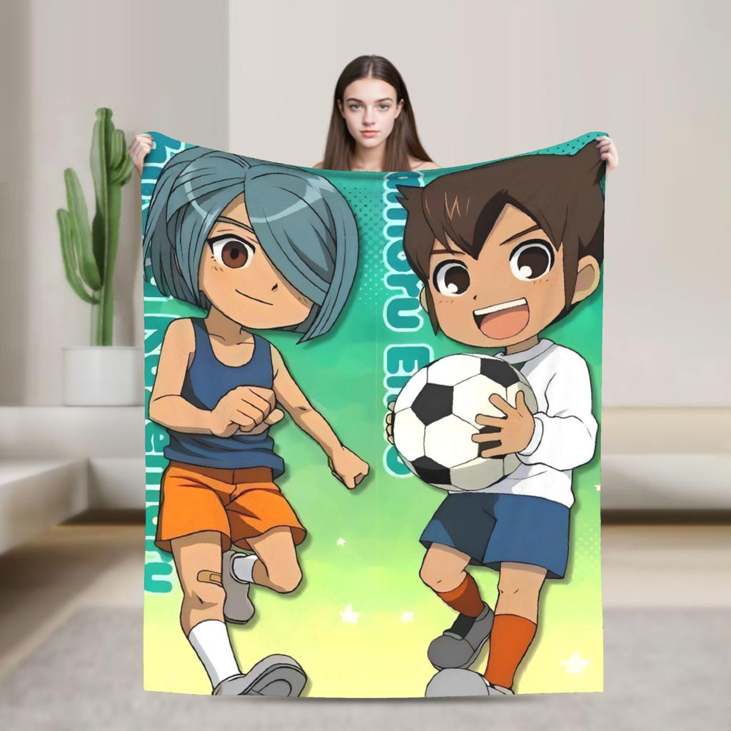 Inazuma Eleven Axel Blaz gouenji Blanket Picnic Flannel Throw Blanket For Couch Bed Super Soft Design Quality Bedspread Gift