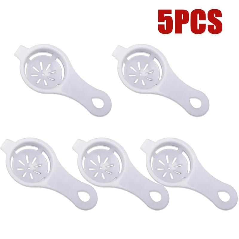 1/2/4/5pcs Stem Egg Separator White and Yolk Filter Kitchen Baking Separator Tool 2