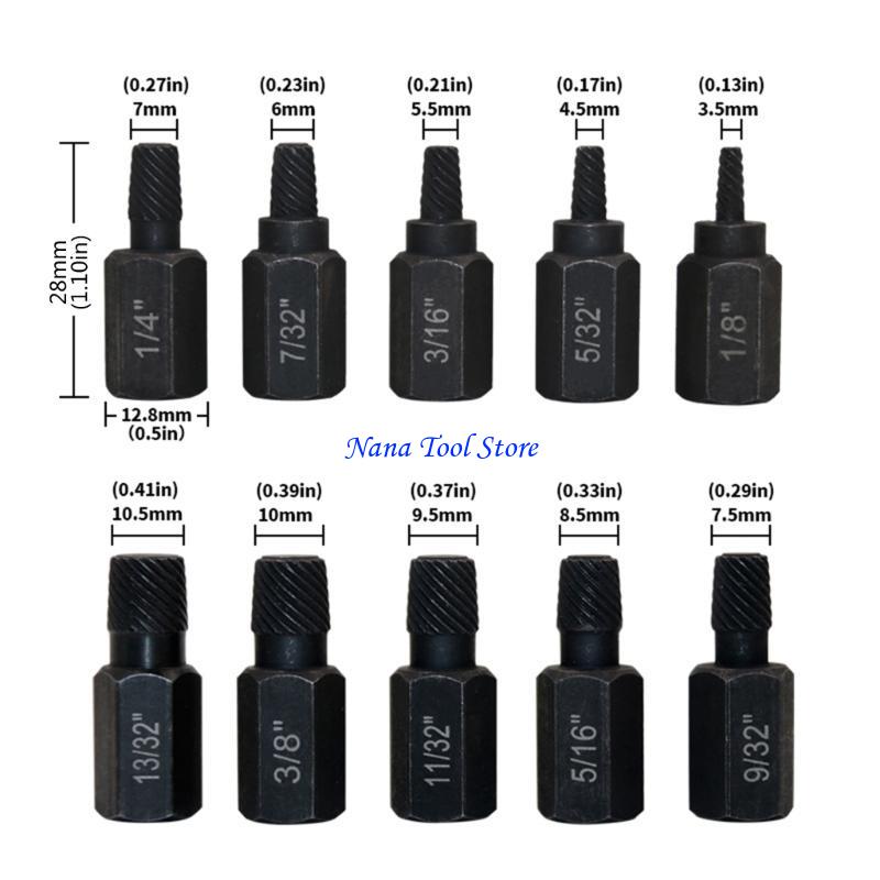 31GJ Multi-application Screw Extractor High-quality Steel Extractor Repair Tools