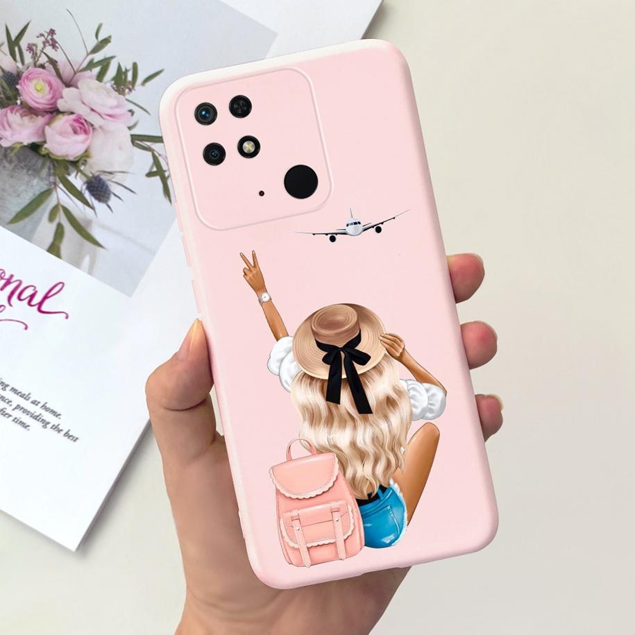 Чехол для Redmi 10C Чехол для Xiaomi Redmi 10 Power Модный Цветочный Тонкий Мягкий Силиконовый Чехлы для Телефона Для Xiaomi Redmi 10C 10 C Funda
