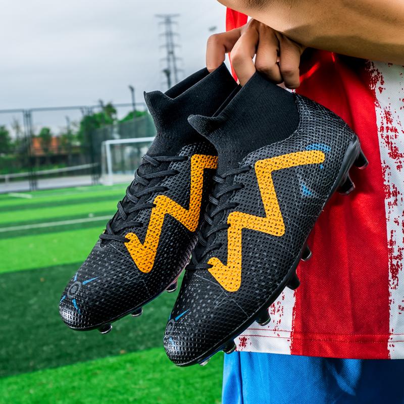 Футбольные бутсы 35-45 Футбольные бутсы унисекс с длинными ногтями Высокоэластичные носки Профессиональный искусственный капитан Спорт на открытом воздухе Детские футбольные бутсы