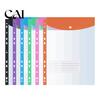 Assorted Color Filing Sleeves Document Bag, 11-Hole Loose-leaf Design, Highly Transparent Sheet Protectors, Protectors for 3 Ring Binders Snap-on