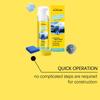 Homonth car interior foam cleaner winter snowmelt mud stains one wipe leather plastic universal maintenance kit 1set