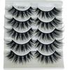 Beauty Eye Makeup Tools Criss-cross Thick Long False Eyelashes Wispies Fluffies 8D Mink Hair