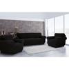Sofa Cover - Noname - 3-seater - Super Stretch - Black - 2 Armchair Covers
