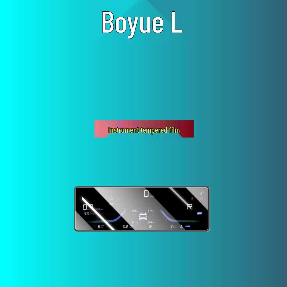 Подходит для 25 моделей: Защитная пленка для экрана навигации Boyue L 4-го поколения - Закаленное стекло, Аксессуар для интерьера автомобиля