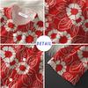 Men'S Lapel Short Sleeve Beach Harbor Style Printed Shirt Men'S Hawaiian Thin Holiday Flower Shirt Casual Top