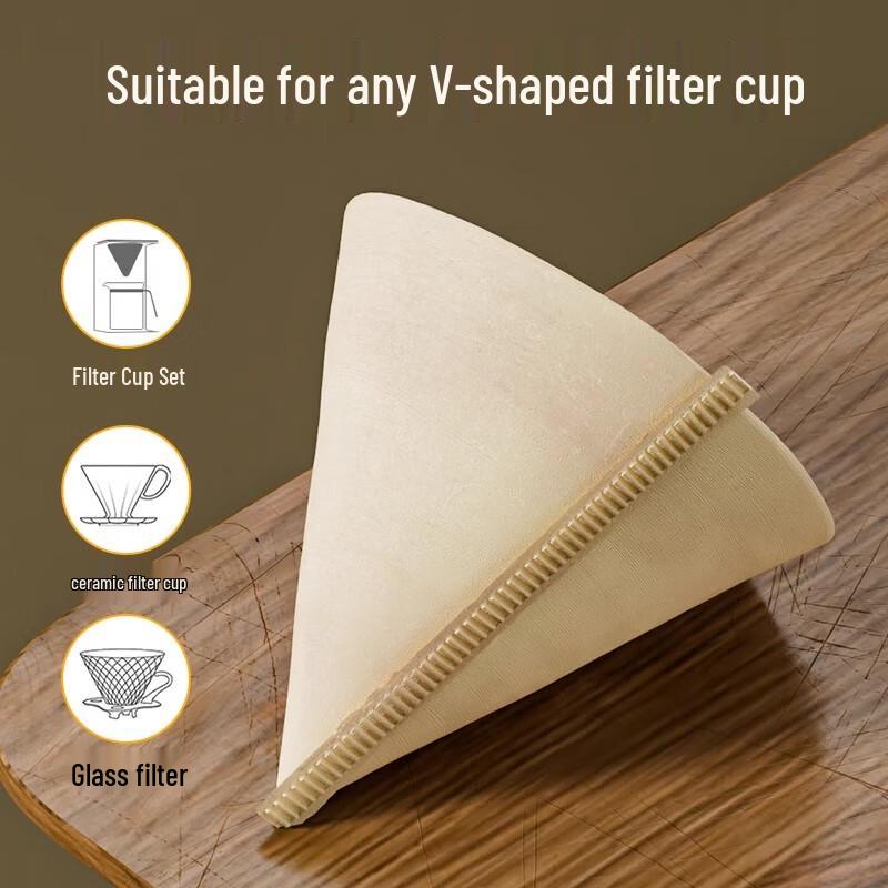 V60 Бумага для кофейных фильтров в форме веера