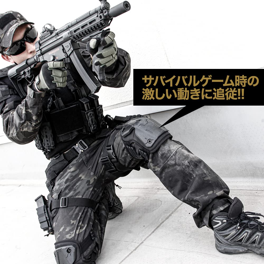 LayLax Для выживания легко надевать и снимать, колено трудно снять [Knee Shield] игры, выключено, накладки, полужесткий захват,