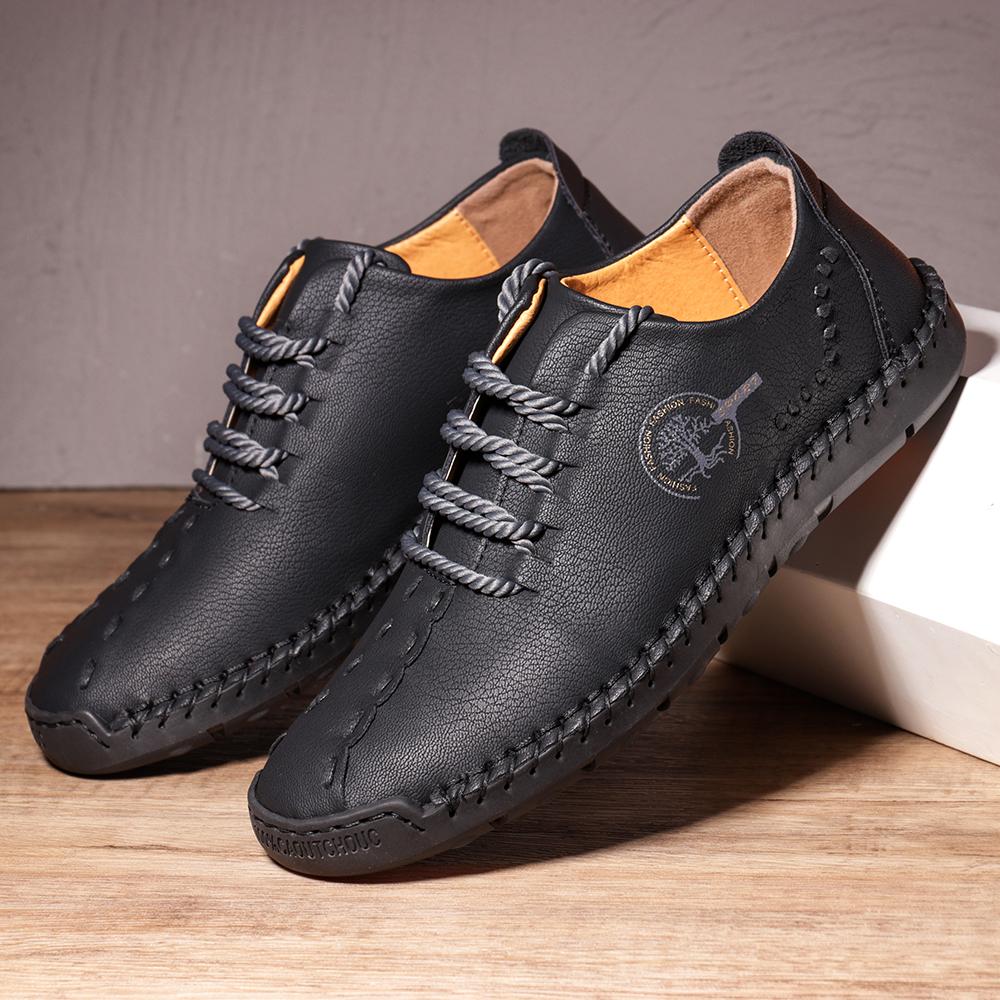 Leather Shoes Casual Sneakers Men Shoes Driving Comfortable Split Leather Shoes Men Loafers Moccasins Tooling Shoes