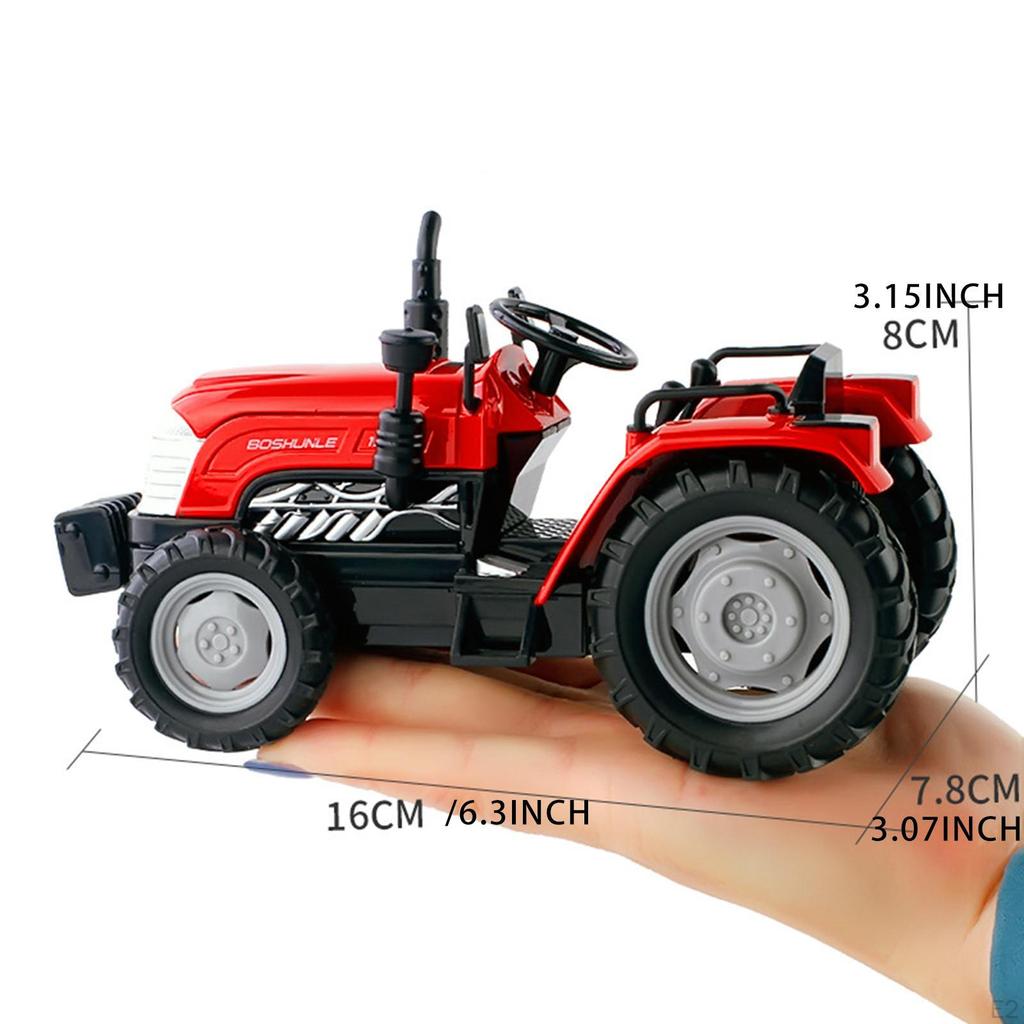 Игрушечная модель трактора в масштабе 1/32, набор сельскохозяйственных машин, фермер и прицеп для фермы