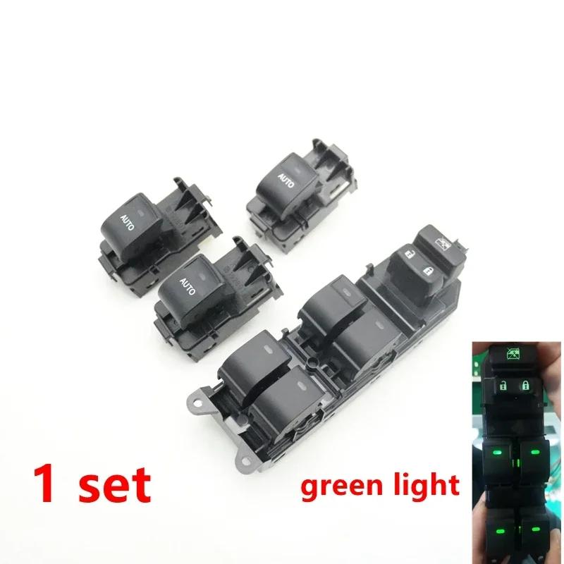 LHD Car LED Light Electric Power Window Control Switch Button For Toyota Reiz Mark X Crown Land Cruiser Prado 150 2010-2018