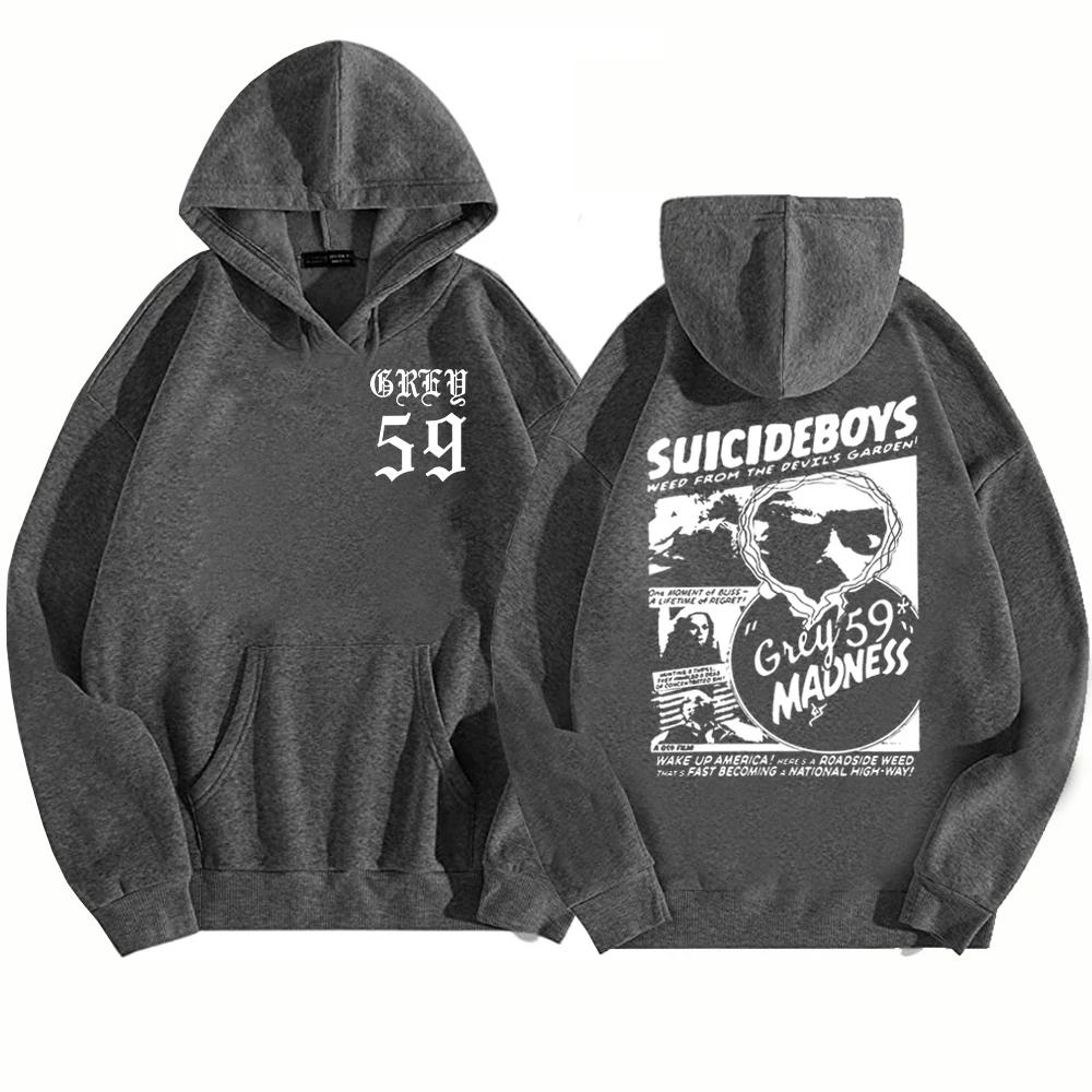 Suicideboys G59 толстовка с капюшоном для мужчин и женщин унисекс музыкальный хип-хоп стиль Y2k принт уличная одежда с длинными рукавами свободные флисовые толстовки