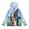 CORTEIZ Streetwear Zip-Up Hoodie Men Casual Loose Fit Cotton Sweatshirt