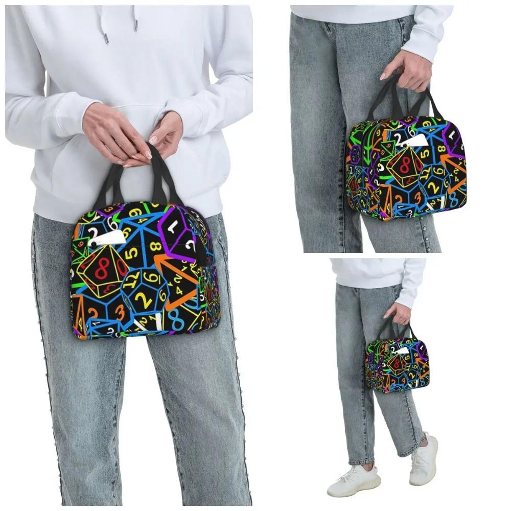 D&D (Dungeons And Dragons) - This Is How I Roll Insulated Lunch Bag for Women Office Cooler Thermal Food Box Tote Portable