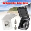 RV Accessories White Caravan Accessories For RV Boat Camper Trailer Gravity Fresh Water Fill Hatch Camper Accessories
