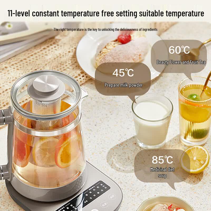 Midea 1.5L Smart Glass Health Kettle CN plug (adapter included)