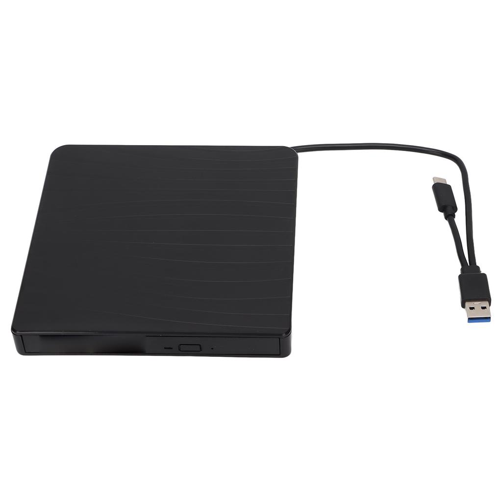 Внешний DVD-привод Черный USB3.0 Интерфейс USB C Портативный Дизайн Удобный Практичный Стабильный