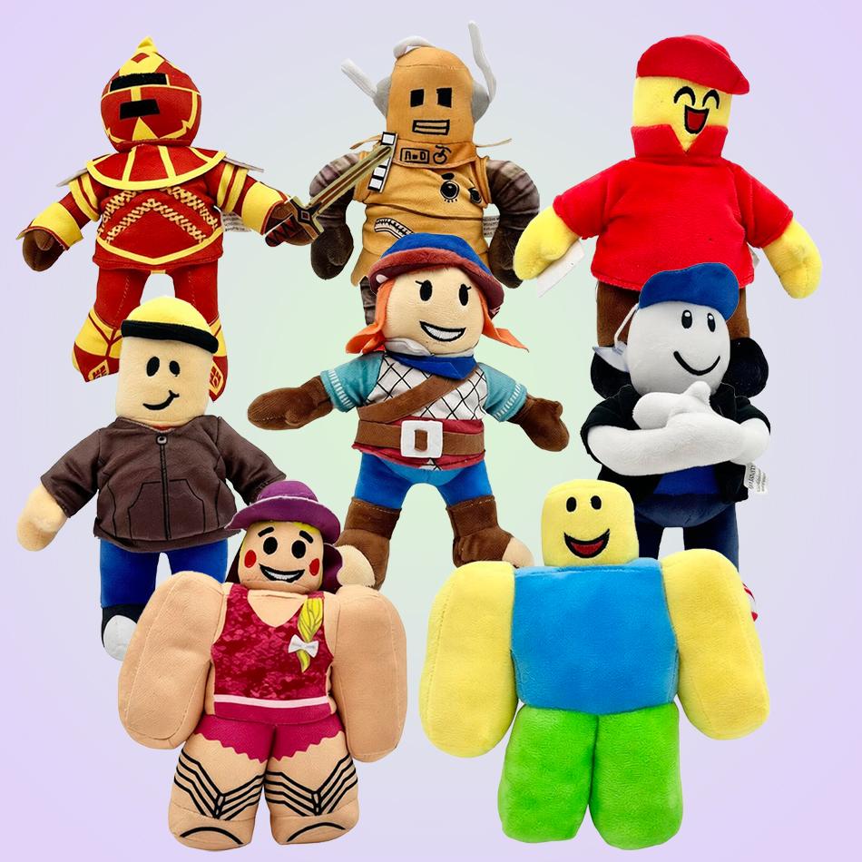 NEW 22cm Noob Plush Toy Cartoon Game Roblox Experiment Soft Stuffed Animals Dolls Birthday Christmas Children Gifts