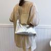 Trendy Street Style Large Capacity Pu Crossbody Bag Fashionable Minimalist Tote Handbag