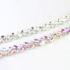 1 Yard Rhinestone Trim Shining Glass Craft Long Row Glitter Stone Charms DIY Making AB/Silver Color Faux Crystal
