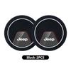 2Pcs Car Cup Mat Anti-Slip Drink Coaster Auto Interior Cup Holder Pad For Jeep Compass Renegade Cherokee Wrangler JK Patriot