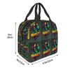 Bob Marley Reggae Insulated Lunch Bag for Women Children Portable Food Boxes Thermal Lunch Box Tote